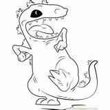 Coloring Reptar Susie Pages Carmichael Rugrats Coloringpages101 Kids Printable Online sketch template