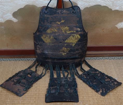 Antique Samurai Infantry Front Armor Do 1700 S Original