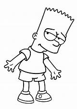 Bart Simpsons Simpson Coloring Cartoon Characters Pages Drawing Printable Drawings Cartoons Disney Kids Sketch Cute Easy Character Colouring Sheets Party sketch template