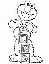Elmo Coloring Baby Pages Color Getcolorings Printable Print sketch template