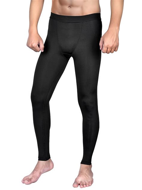 mens compression pants cool dry sports baselayer running leggings yoga