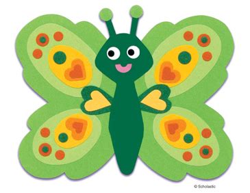 green butterfly printable clip art  images