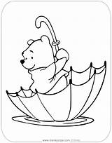 Winnie Pooh Umbrella Disneyclips sketch template