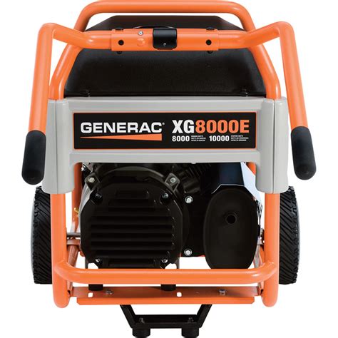 Free Shipping — Generac Xg8000e Portable Generator — 10 000 Surge Watts