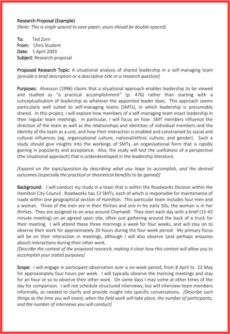 project proposal writing format