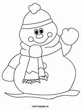 Coloring Snowman Winter Pages Christmas Kids Printable Abominable Color Coloringpage Eu Snowmen Schneemann Cute Och Ausmalbild Applique Window Getcolorings Patterns sketch template