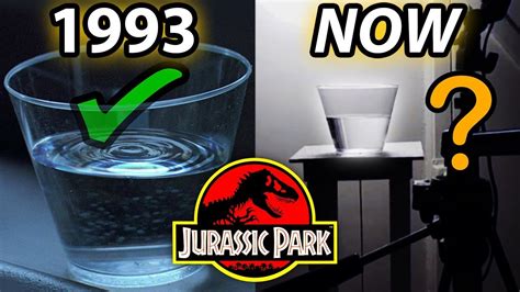 Making The Vibrating Glass Of Water Jurassic Park™ Screen Accurate