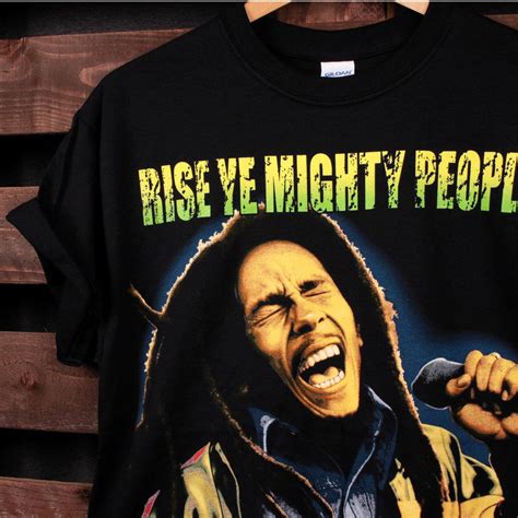 Men S Rasta Reggae T Shirts Bob Marley Rise Ye