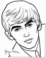 Beatles Kleurplaten Kleurplaat Beroemdheden Coloriages Harrison Animaatjes Jovenes Plantillas Imprimer Coloriage sketch template
