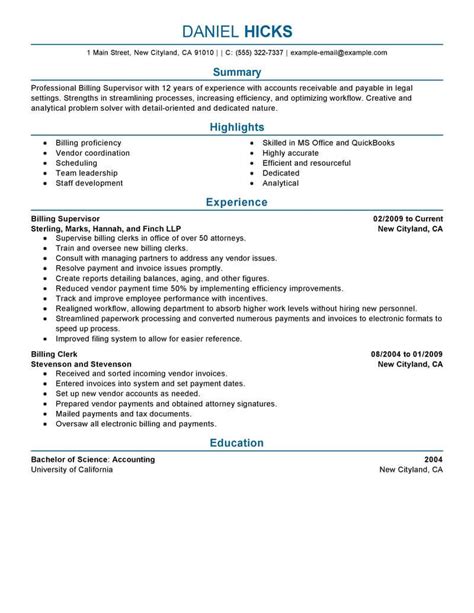 legal billing clerk resume examples collections livecareer