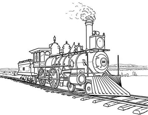 train coloring pages  print