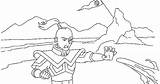 Coloring Pages Zuko Avatar sketch template