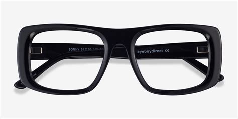 sonny rectangle black glasses for men eyebuydirect