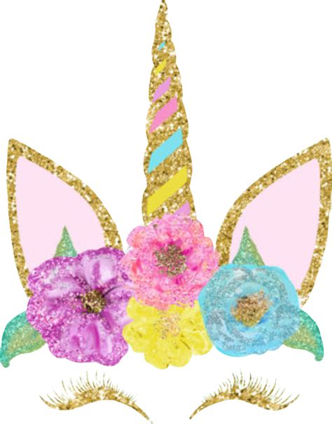 glitter unicorn face png clipart full size clipart  pinclipart