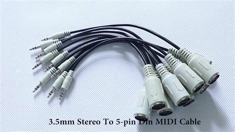 3 5mm Male Trs To Female Midi 5 Pin Din Adapter Cable Buy 3 5mm Male