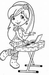Coloring Strawberry Shortcake Pages Raspberry Keyboard Colorir Para Torte Girls Desenhos Sheets Kids Book Colouring Princess Imprimir Printable Cake Ballet sketch template