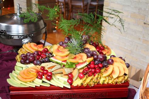 fantastical fresh fruit arrangements  wedding receptions northern
