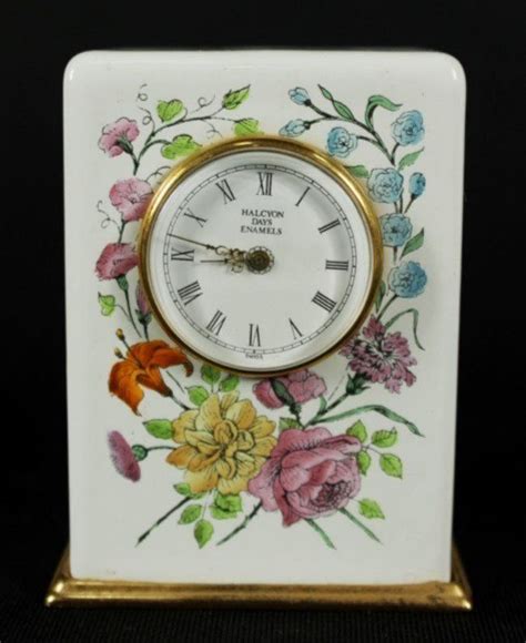 halcyon days enamels clock clock halcyon days antique clocks