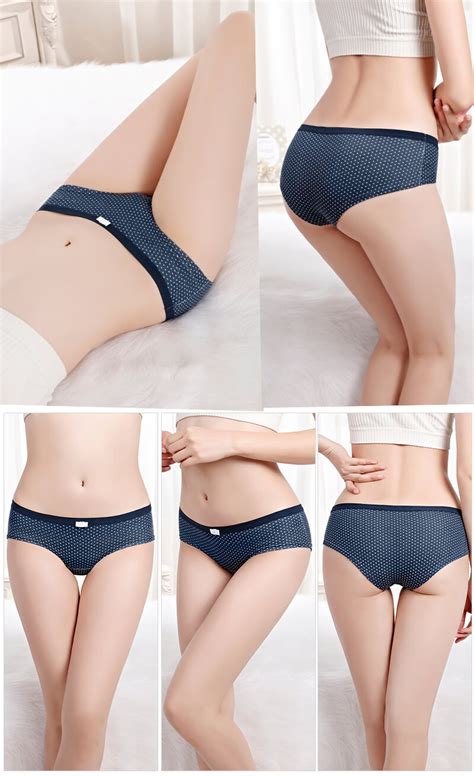 yun meng ni 2019 new style cute dot print briefs ladies daily panties