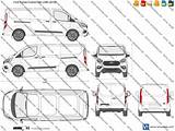 Transit Ford Templates Lwb Combi sketch template