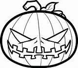 Pumpkin Halloween Scary Coloring Pages Drawing Draw Drawings Line Monster Print Clipart Easy Simple Pumpkins Clip Kids Creepy Step Evil sketch template
