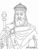 Charlemagne Coloring Pages King French Kings Cycle Printable Kids Queens Queen History Cc Week Clipart Hellokids Other Color Coloriage People sketch template