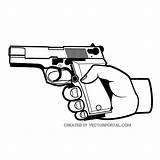 Gun Hand Drawing Getdrawings sketch template