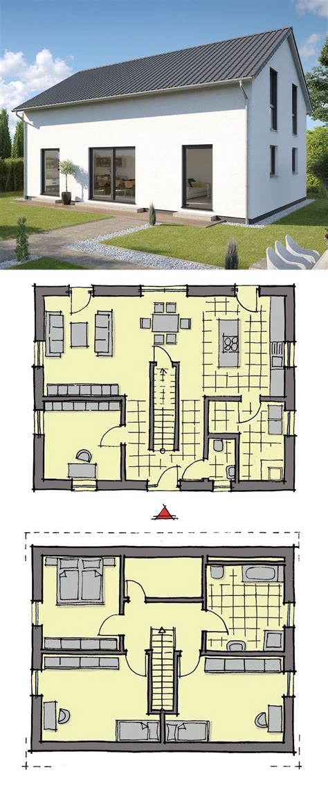 simple modern open floor plans draw