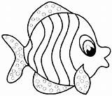 Fish Coloring Pages Cute Funny Color Printable Getcolorings Kids Print sketch template
