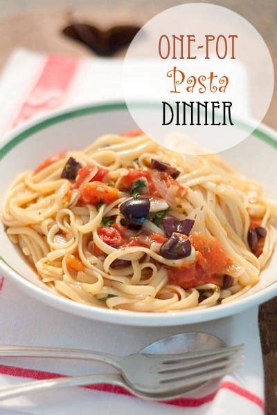 pot pasta dinner   thyme