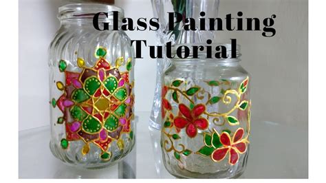 Jam Bottle Glass Jar Painting Ideas Pic Side