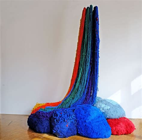 oeuvre dart en laine photo  image abstrait laine couleurs artiste