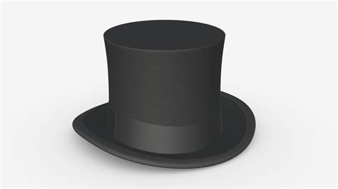 black top hat buy royalty free 3d model by hq3dmod aivisastics