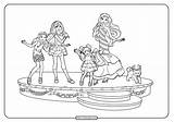 Barbie Coloring Pages Printable Perfect Christmas sketch template