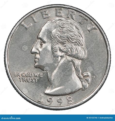 quarter dollar coin stock photo image