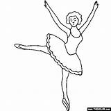 Ballet Dancing Coloring Sissonne Ballerina Dancer Pages Thecolor sketch template