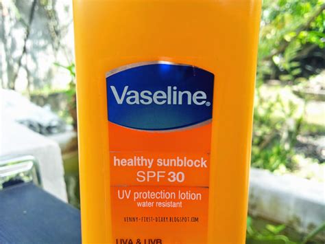 review vaseline healthy sunblock spf  venny firstyani