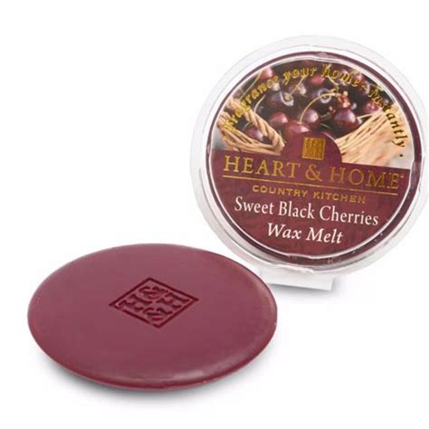 heart and home fragranced wax sweet black cherries hh052