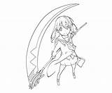 Soul Eater Coloring Maka Pages Albarn Smile Death Coloringme Template sketch template