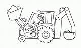 Digger Excavator Traktor Frontlader Bukaninfo Borop Malvorlagen Webstockreview sketch template