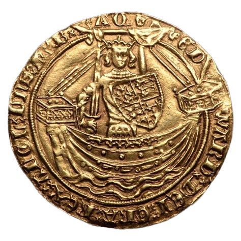 medieval english gold noble coin  king edward iii  ad   unique collection