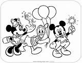 Minnie Friends Printable Disneyclips Daisy Duck Pluto sketch template