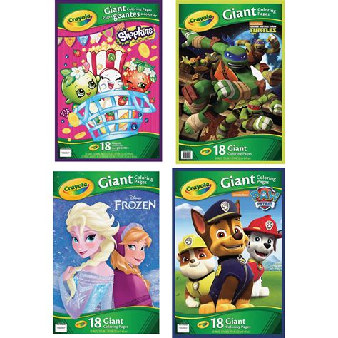 crayola giant coloring pages assortment  count walmartcom