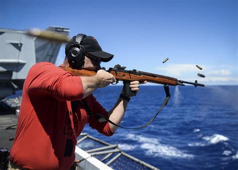 Potd Full Auto M14 Fired From The Deck Of The Uss Nimitz