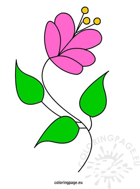 flower printable coloring page
