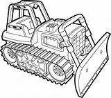 Bulldozer Dozer sketch template