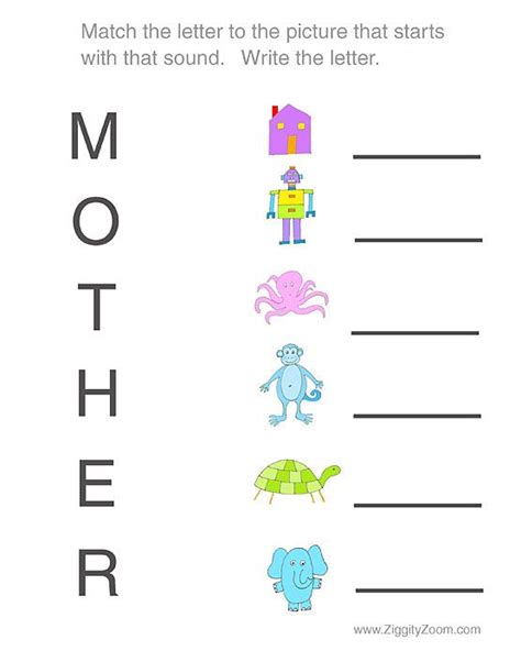 mothers day preschool worksheet  printables