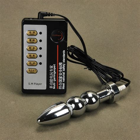 sodandy electric shock sex toys e stim butt plug metal anal plug