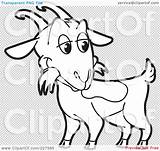 Goat Outline Clipart Coloring Illustration Rf Royalty Perera Lal sketch template