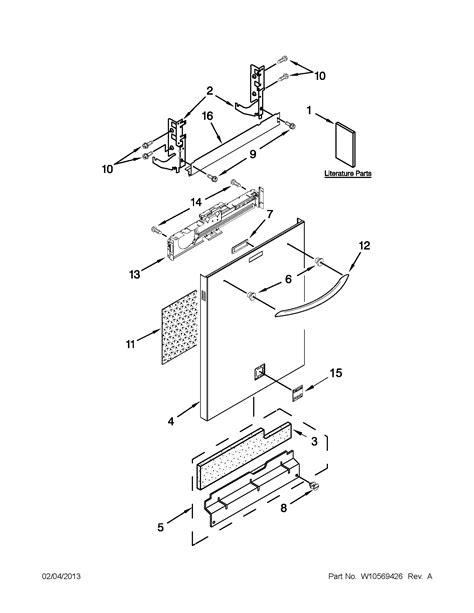 kenmore elite dishwasher parts diagram wiring